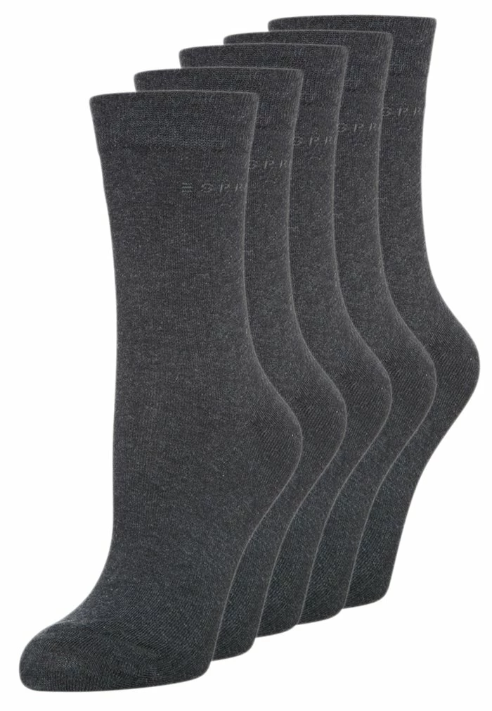 Esprit SOLID 5-PACK SUSTAINABLE COTTON-MIX - Socks - Anthracite