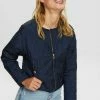 Esprit MIT DEKORATIVER STEPPUNG - Light Jacket - Navy