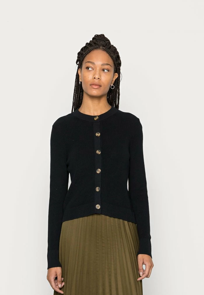 Esprit BUTTON - Cardigan - Black