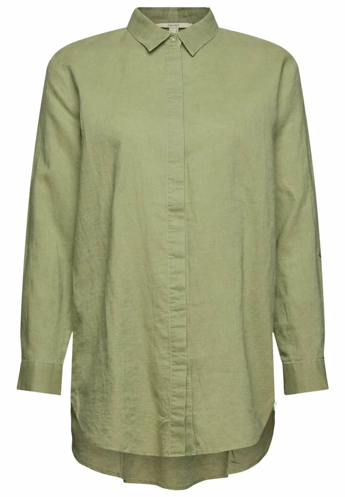 Esprit Button-down Blouse - Light Khaki - Image 5