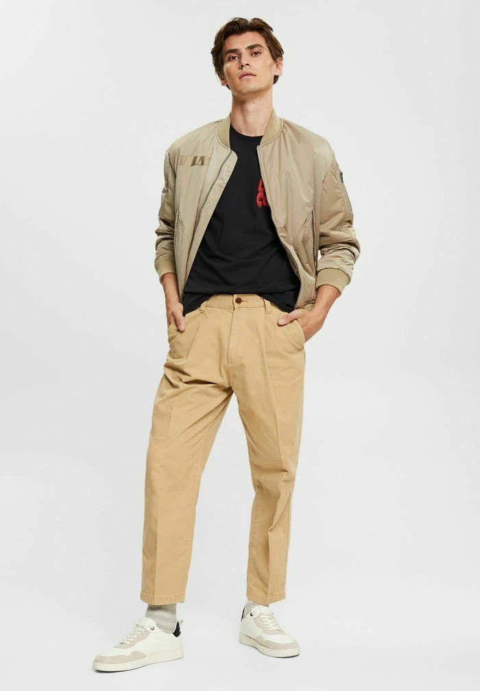 Esprit LOOSE FIT - Chinos - Cream Beige - Image 2