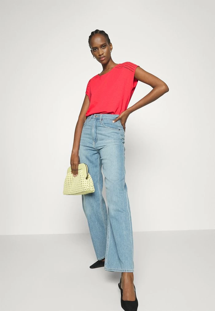 Esprit SUS SLUB - Print T-shirt - Coral Red - Image 4