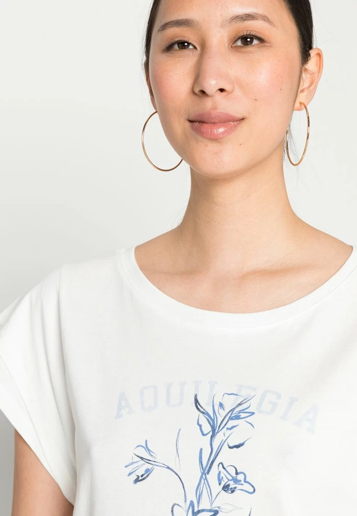 Esprit Print T-shirt - Off White - Image 5