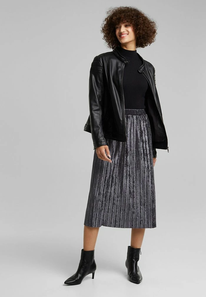Esprit A-line Skirt - Gunmetal - Image 2