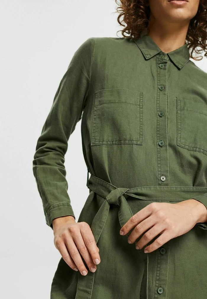 Esprit Shirt Dress - Green - Image 6
