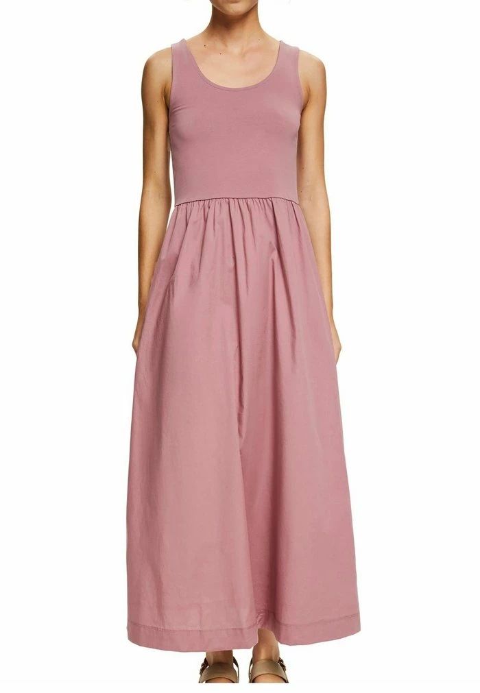 Esprit MATERIAL MIX IN LÄNGE - Maxi Dress - Mauve - Image 7