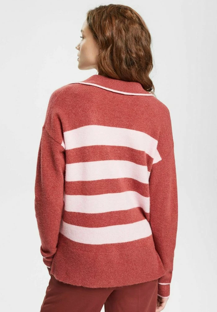 Esprit DEEP POLO - Jumper - New Terracotta - Image 3