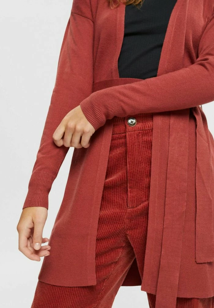 Esprit GÜRTEL - Cardigan - Terracotta New - Image 4