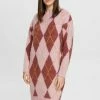 Esprit ARGYLE - Jumper Dress - Light Pink