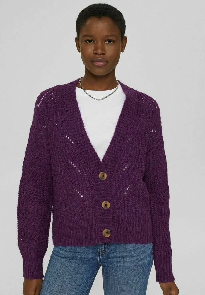 Esprit Cardigan - Plum Red