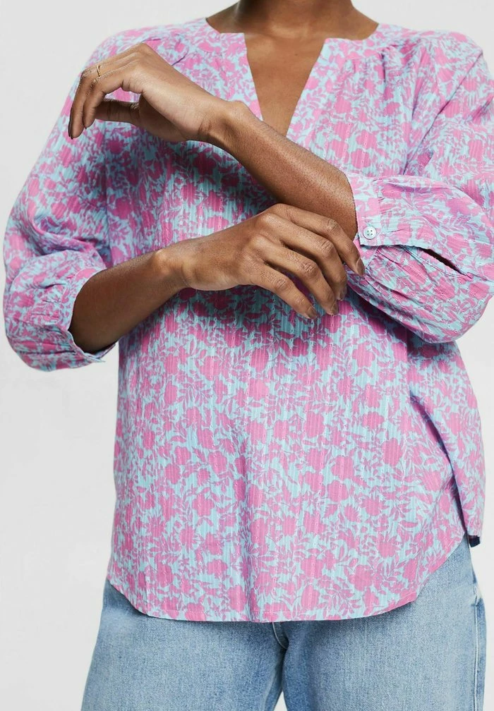 Esprit GEMUSTERTE MIT 3/4 ÄRMELN - Blouse - Berry - Image 4