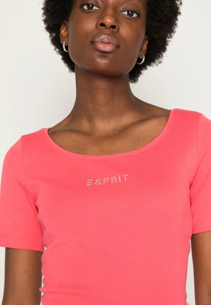 Esprit Basic T-shirt - Coral Red - Image 5
