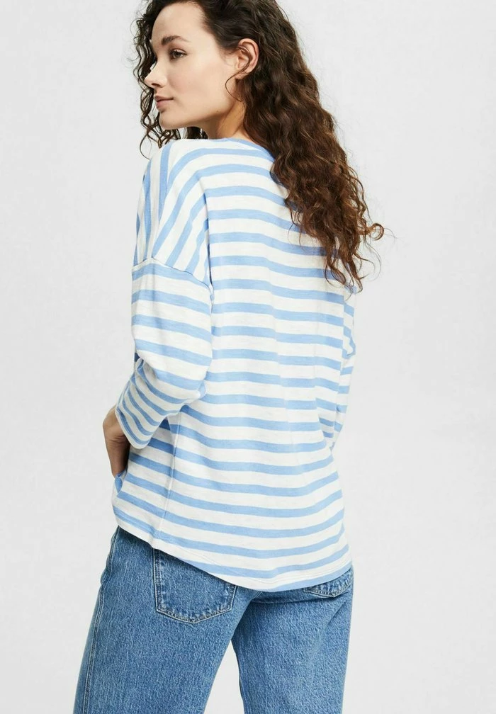 Esprit LONGSLEEVE - Long Sleeved Top - Light Blue Lavender - Image 3