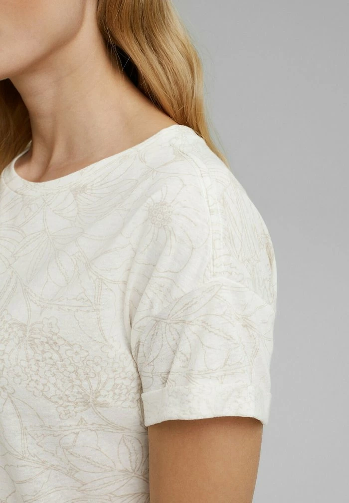 Esprit Print T-shirt - Off White - Image 4