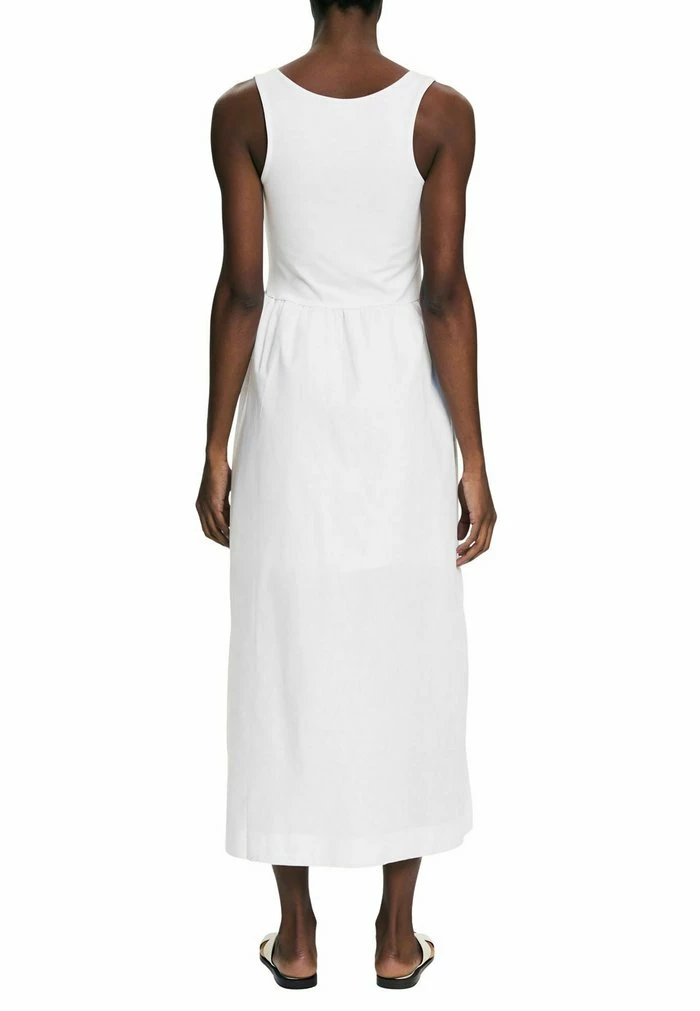 Esprit MATERIAL MIX IN LÄNGE - Maxi Dress - White - Image 7