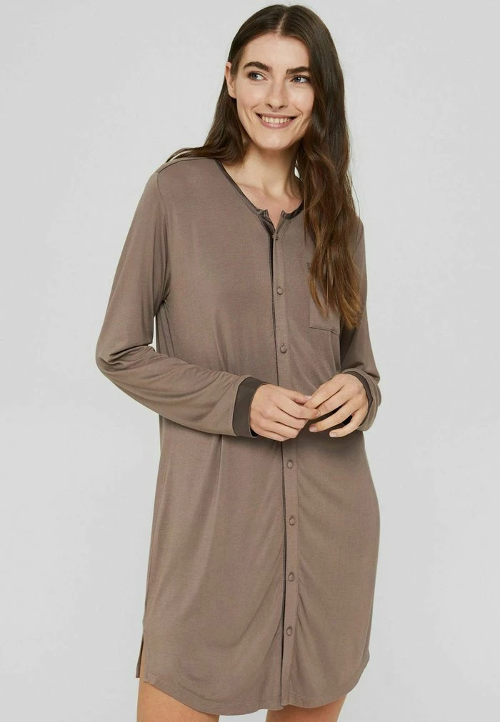 Esprit NACHT LENZING™ ECOVERO™ - Nightie - Taupe 1 Esprit NACHT LENZING™ ECOVERO™ - Nightie - Taupe
