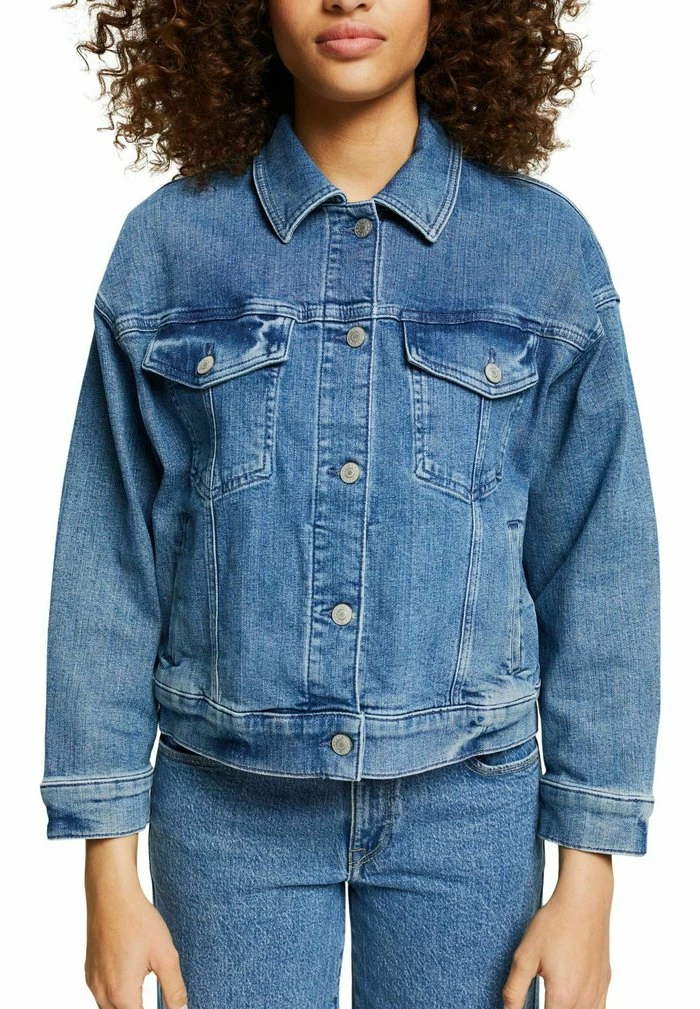 Esprit Denim Jacket - Blue Medium Washed