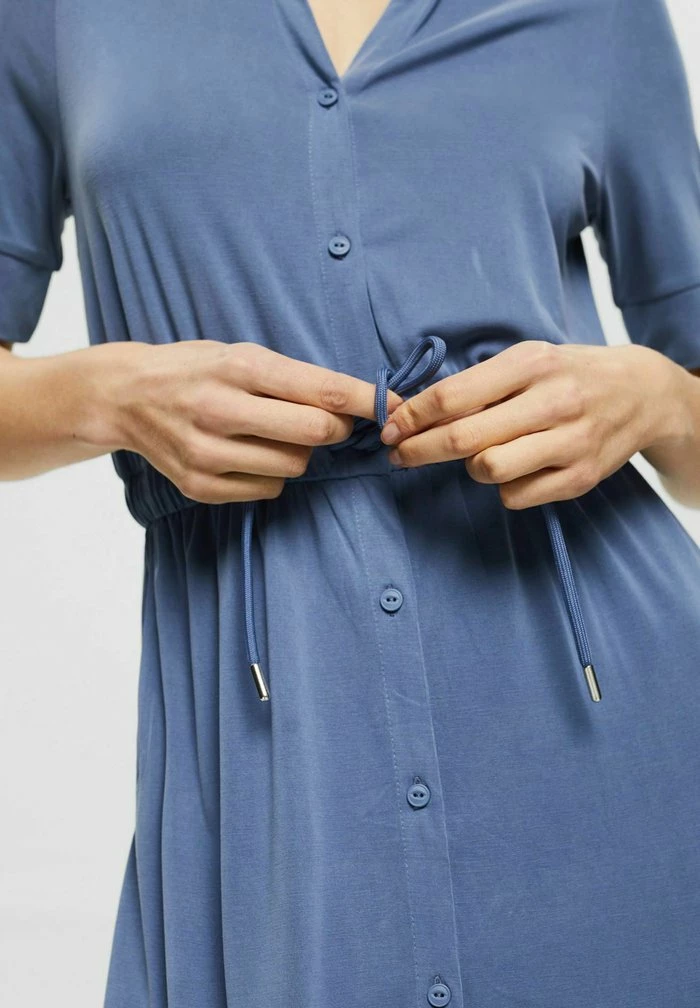 Esprit MIT KORDELZUG - Shirt Dress - Blue Lavender - Image 4