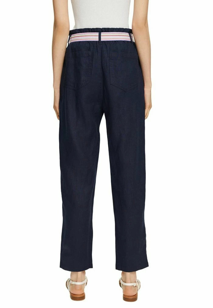 Esprit MIT BUNTEM GüRTEL - Trousers - Navy - Image 7