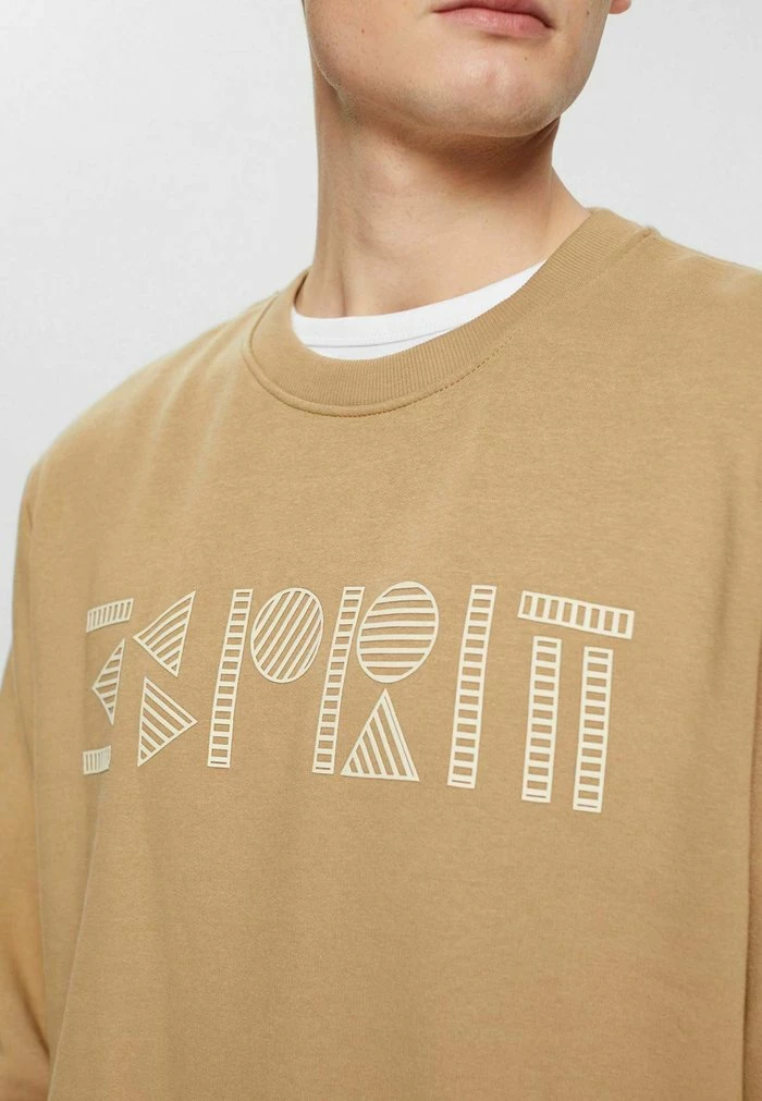 Esprit MIT LOGO-PRINT - Sweatshirt - Khaki Beige - Image 4