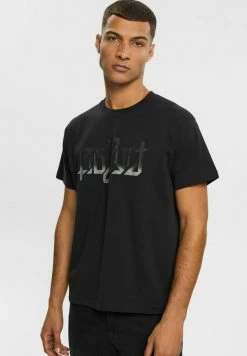 Esprit AMBIGRAM CUBE - Print T-shirt - Black