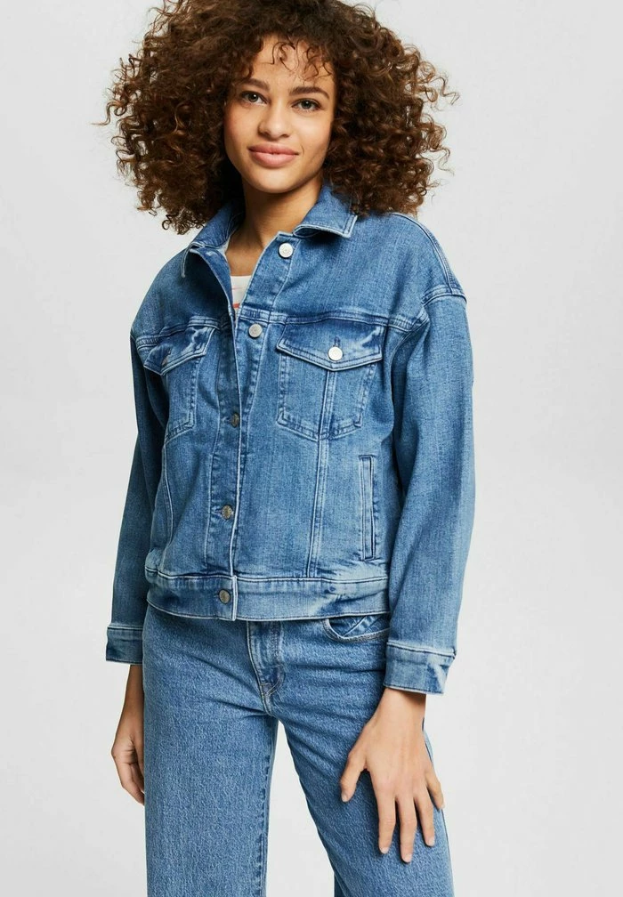 Esprit Denim Jacket - Blue Medium Washed - Image 4