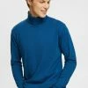 Esprit SOFT ROLL - Long Sleeved Top - Petrol Blue