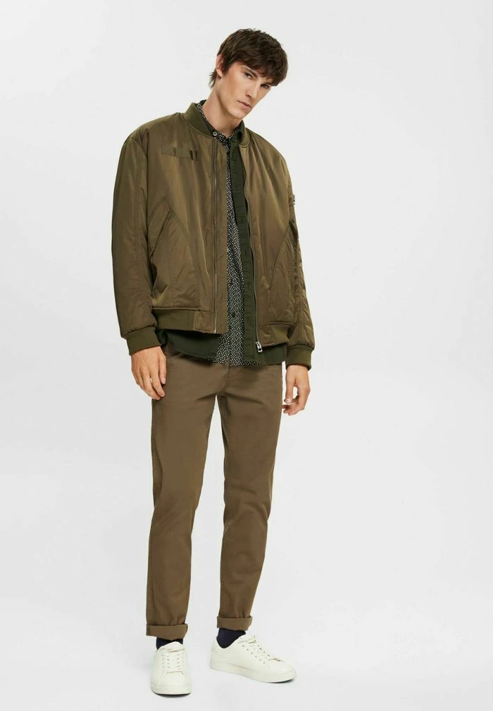 Esprit SLIM FIT - Shirt - Dark Khaki - Image 4