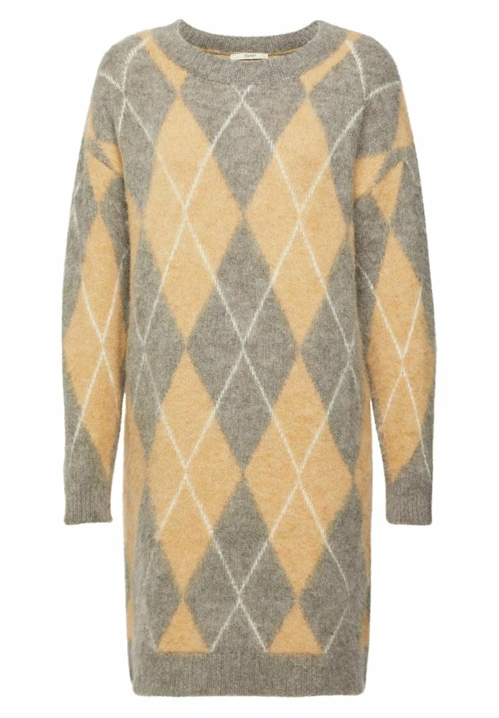 Esprit ARGYLE - Jumper Dress - Sand - Image 4