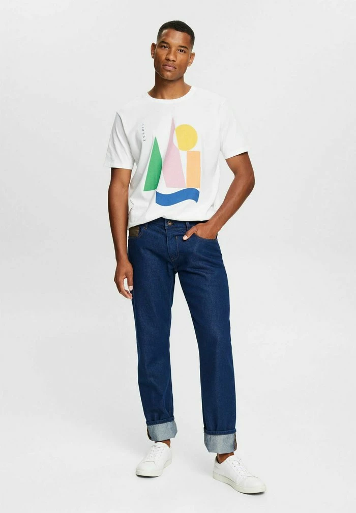 Esprit MIT PRINT - Print T-shirt - White - Image 2