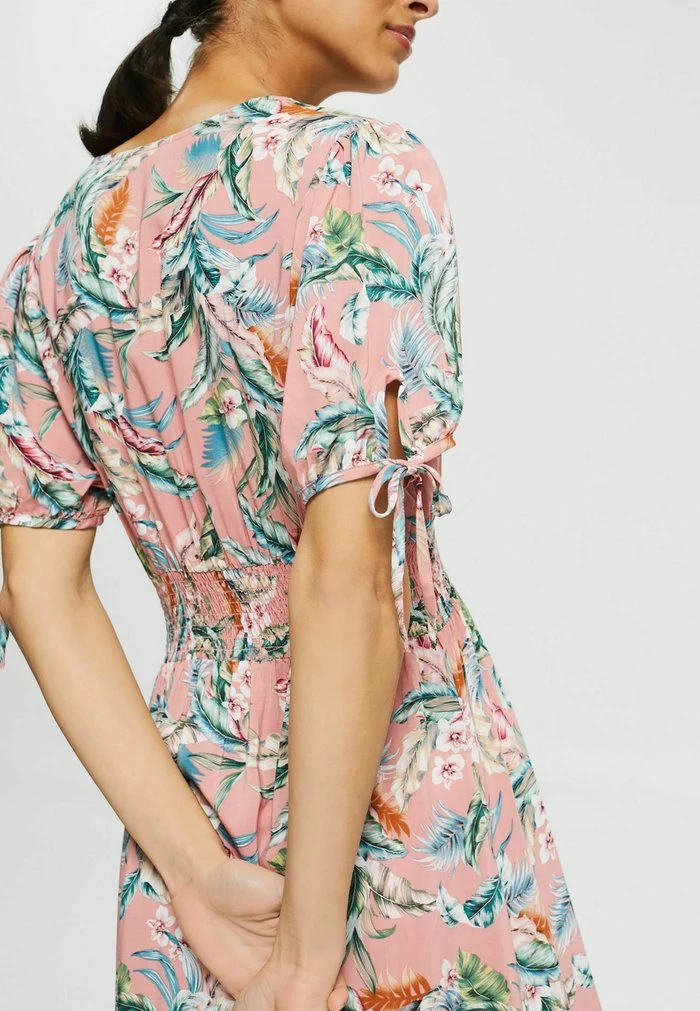 Esprit STRAND AUS LENZING™ ECOVERO™ - Day Dress - Salmon 3 - Image 4