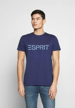 Esprit LOGO - Print T-shirt - Dark Blue