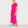 Esprit HENLEY DRESS - Jersey Dress - Pink Fuchsia