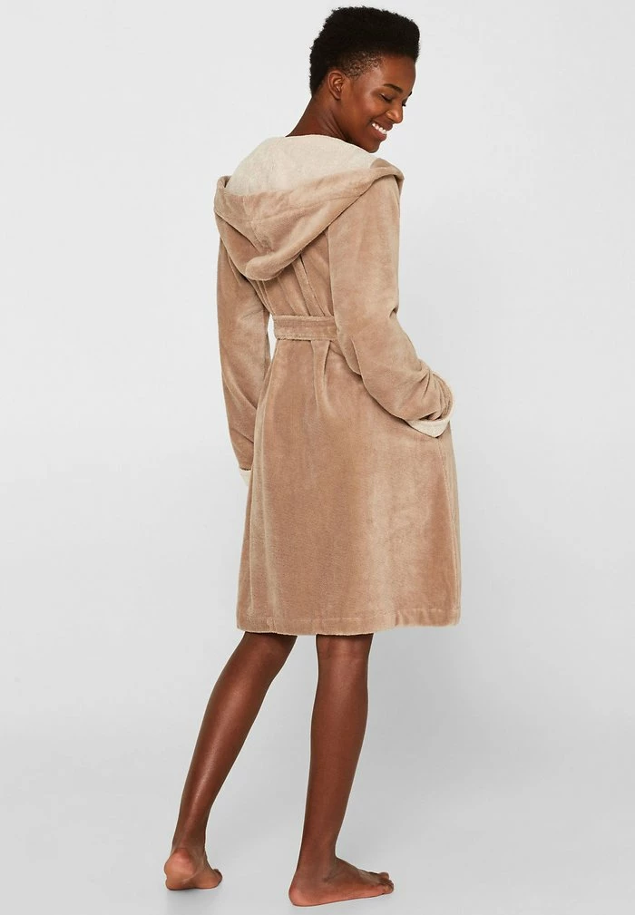 Esprit MIT STREIFEN - Dressing Gown - Stone - Image 3