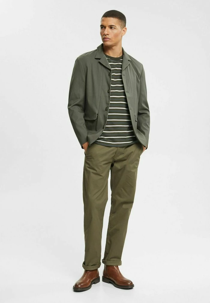 Esprit REGULAR FIT - Print T-shirt - Dark Khaki - Image 2