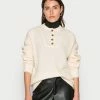 Esprit BUTTON - Jumper - Off-white