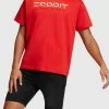 Esprit MIT BEFLOCKTEM LOGO-AUFNÄHER - Print T-shirt - Red