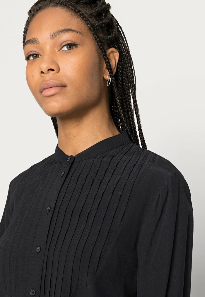 Esprit MAROC BLOUSE - Button-down Blouse - Black - Image 5