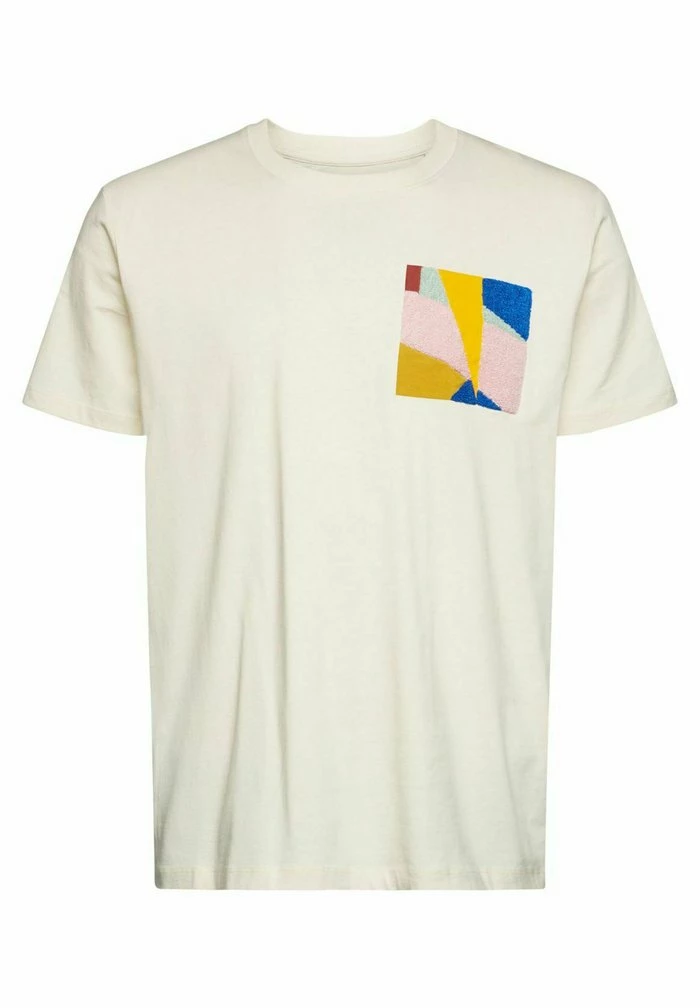 Esprit REGULAR FIT - Print T-shirt - Cream Beige - Image 5