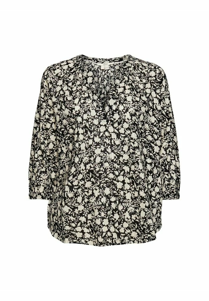 Esprit GEMUSTERTE MIT 3/4 ÄRMELN - Blouse - Black - Image 10