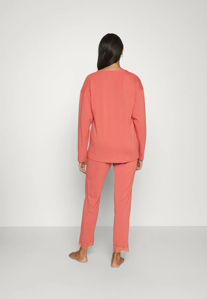 Esprit SEASONAL SOLID LONG LEG LONG SLEEVE - Pyjamas - Terracotta - Image 3