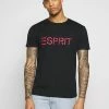 Esprit LOGO - Print T-shirt - Black