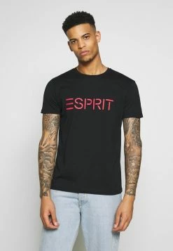 Esprit LOGO - Print T-shirt - Black