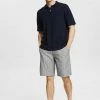 Esprit NADELSTREIFEN - Shorts - Navy