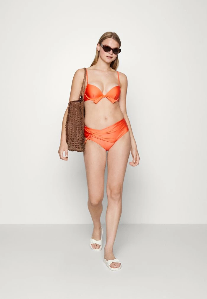 Esprit ZALEY BEACH BRIEF DRAPING EFFECT - Bikini Bottoms - Coral - Image 2