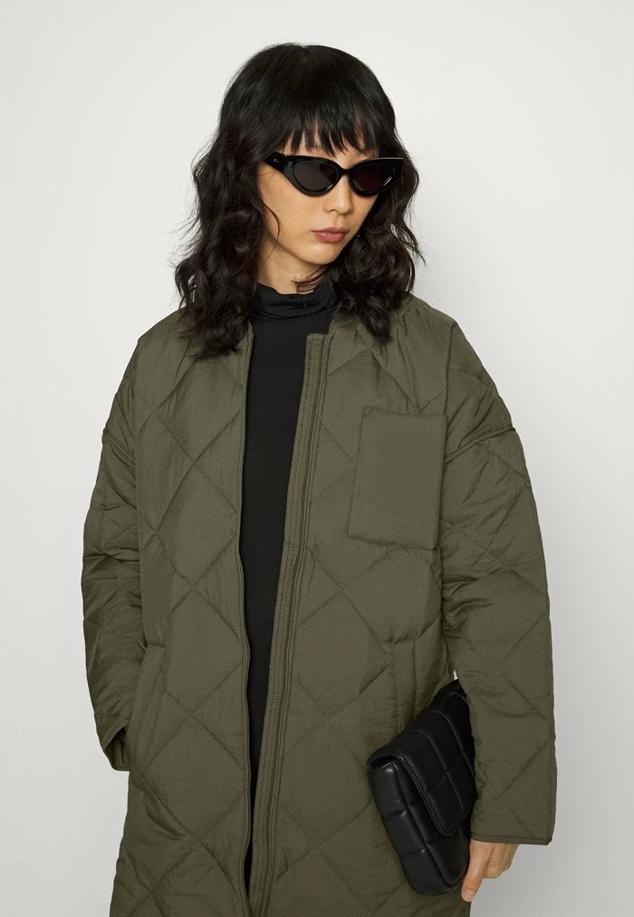 Esprit Classic Coat - Dark Khaki - Image 4