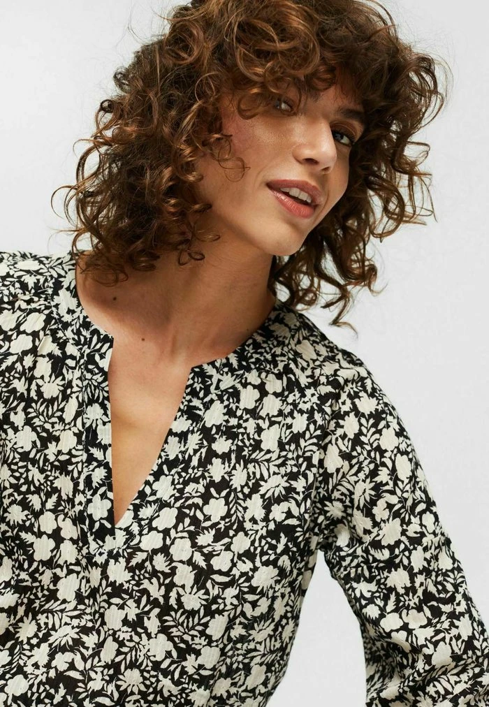 Esprit GEMUSTERTE MIT 3/4 ÄRMELN - Blouse - Black - Image 7