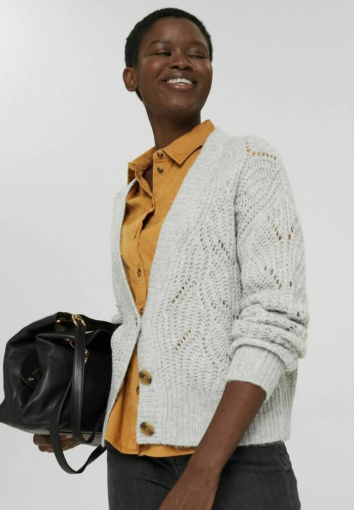 Esprit Cardigan - Light Grey - Image 5