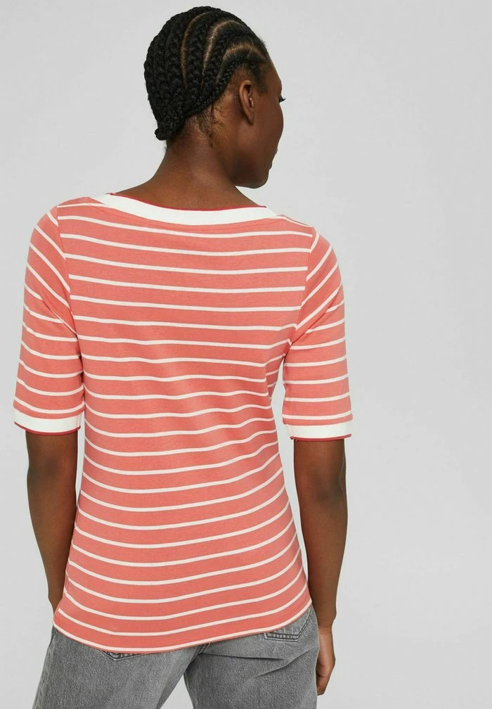 Esprit Print T-shirt - Coral - Image 3