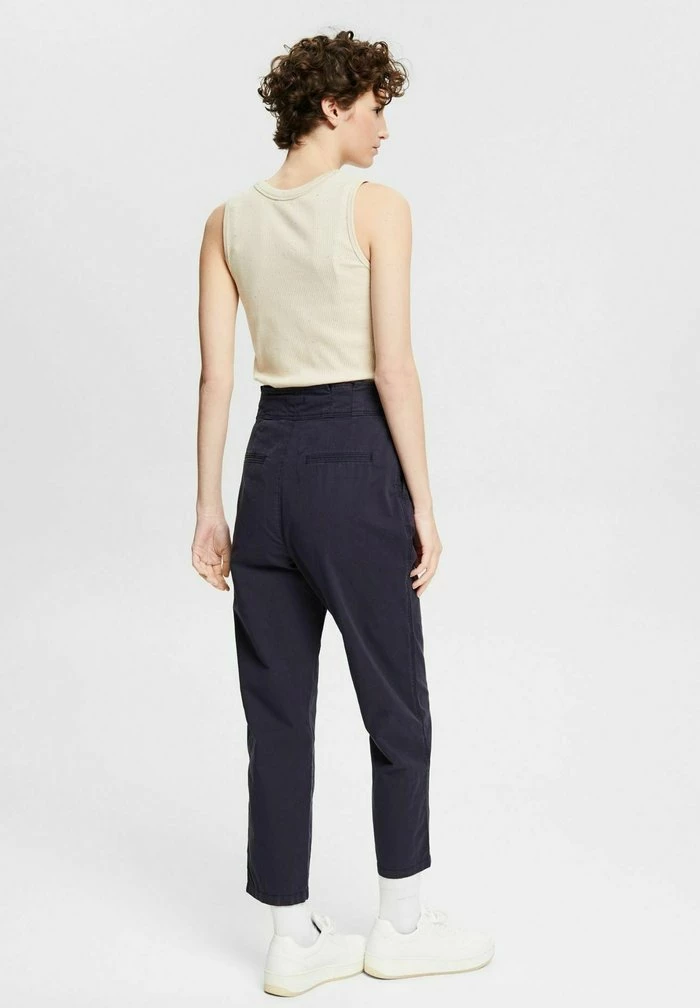 Esprit MIT SICHTBARER KNOPFLEISTE - Trousers - Navy - Image 2